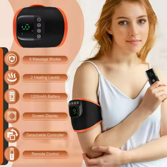 IKeener Hand Leg Massager Heating Massager Belt Arm Calf Thigh Massage Pad Leg Arm Wrist Trainer Belt Hand Massage Strap