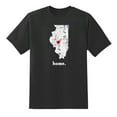 thumbnail image 1 of IL Map Illinois Home State Love Illinois Home Design T Shirt Black,3XL, 1 of 1