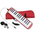 thumbnail image 1 of ILANKTOZI 32 Keys Piano Musical Instrument with Carrying Bag, Red, 1 of 6