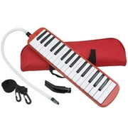 ILANKTOZI 32 Keys Piano Musical Instrument with Carrying Bag, Red