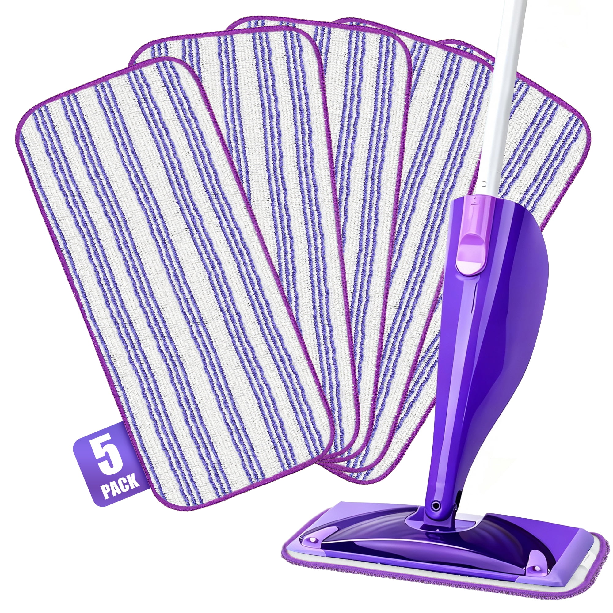 Walmart Black Friday Deals 2025 - ILAVCLEAN 5 Pack Reusable Mop Pads for Wet Jet Refills Microfiber Wet Jet Mop Pads Washable Replacement for Hardwood Floor Cleaning