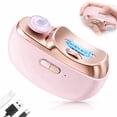 thumbnail image 1 of ILAVYO Electric Nail Clipper, 2-in-1 Trimmer & Polisher with LED Light, Dual Speed for Thick & Thin Nails, USB Rechargeable with Debris Storage, Fingernai Clippers for Seniors, Adult（Pink）, 1 of 9