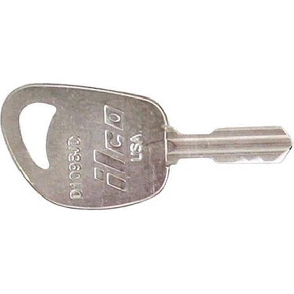 Kaba Ilco Corp. Brass Key Blank 1098JD - Nickel Plated, Automotive - 10 Pack