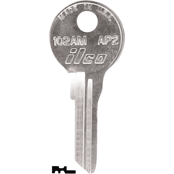 ILCO APS File Cabinet Key - Pack of 2 Heavy-Duty Construction, Professional Use