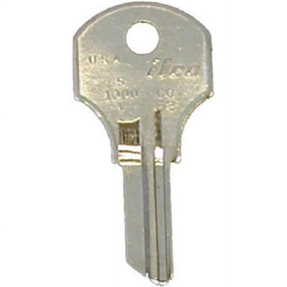 Kaba Ilco Corp. File Cabinet Key CO68 S1000V - Nickel-Plated - 10 Pack