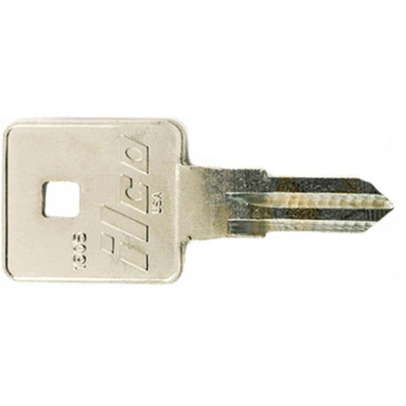 Kaba Ilco Corp. Kaba Ilco Brass Box Key Blank Craftsman Tool Box Key Replacement - Nickel Plated - 1 Piece  Home & Garage Storage, Stackable Design