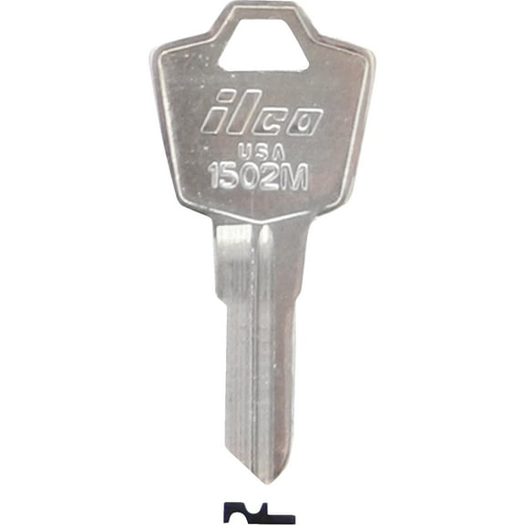 ILCO ESP Nickel Plated Mailbox Key, 1502M (10-Pack) IAA01081012