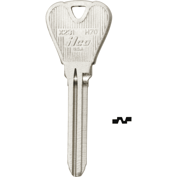 ILCO FORD ASPIRE Automotive Key Blank - Pack of 12 Residential Use, Standard Application