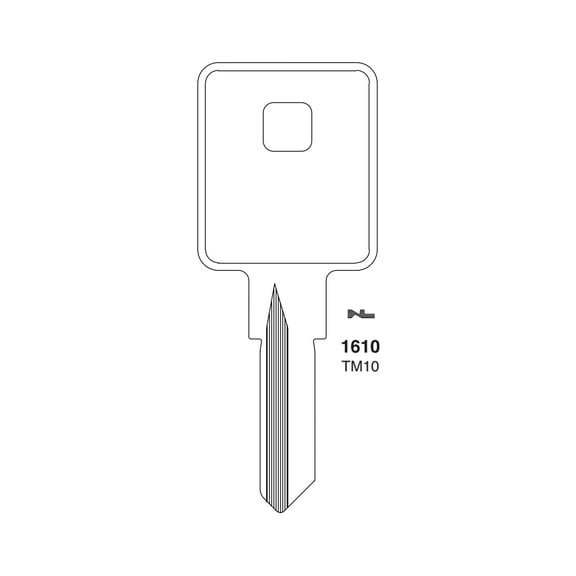 ILCO Fits for 1610 Trimark Commercial Key Blank - TM10 - TRM-9D (10 Pack)