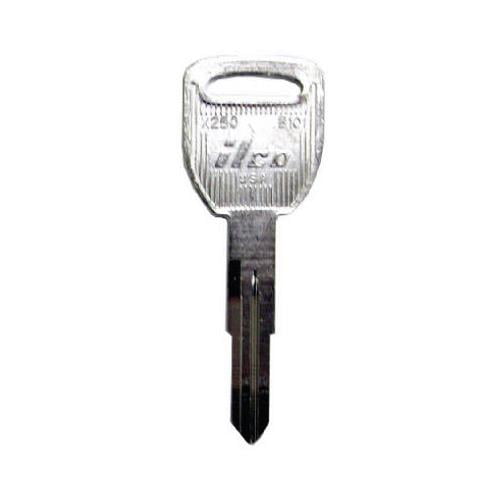 B101-X250 Ilco Isuza Ignition/ Door/ Trunk Master Key Blank - Quantity 10