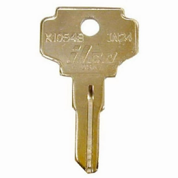 ILCO Nickel Plated File Cabinet Key IN24 / K1054B (10-Pack) IAL3673900B