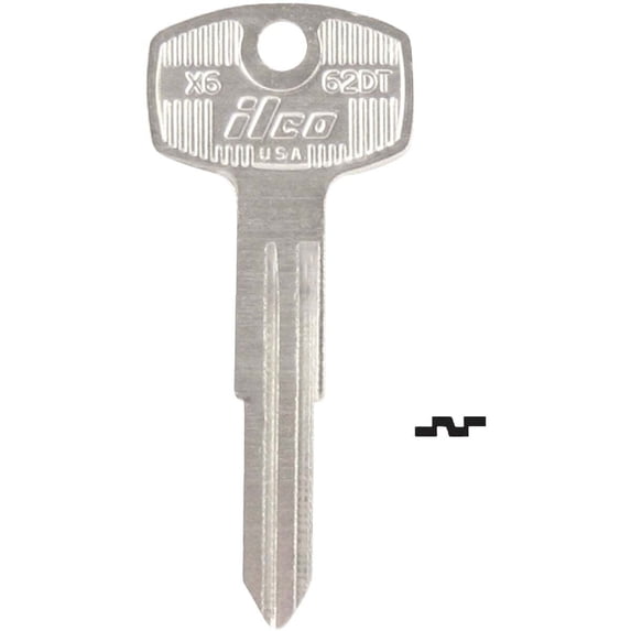 ILCO Nissan / Subaru Master Key Blank, X6 (10-Pack) IAF48872002
