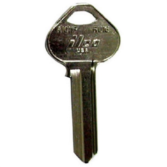 Kaba File Cabinet Key RU16 A1011P Style - Nickel-Plated - 10 Pack