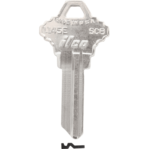 ILCO SCHLAGE House Key - Single Pack  Residential Use, Standard Application