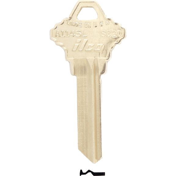 ILCO SCHLAGE House Key - Single Pack  Residential Use, Standard Application