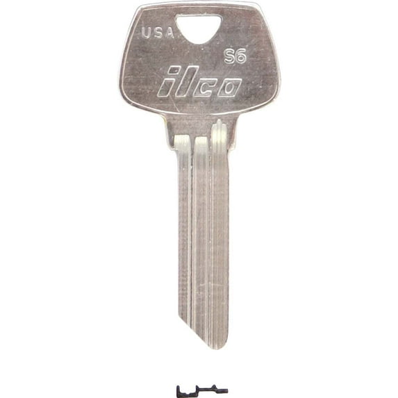 Kaba Ilco AL5380845B Sargent Nickel Plated House Key, S6 - pack of 10