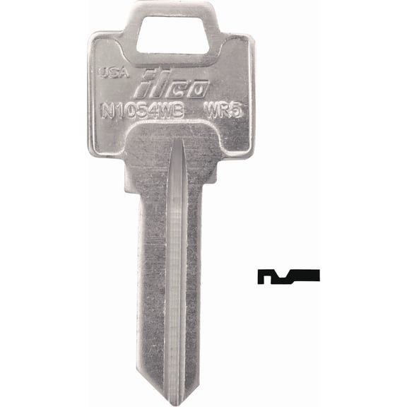 ILCO Weiser Lockset Key Blank - Single Pack Residential Use, Standard Application