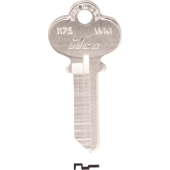 ILCO Weslock Lockset Key Blank - Single Pack Residential Use, Standard Application