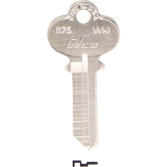 ILCO Weslock Nickel Plated House Key, WK1 / 1175 (10-Pack) IAL4126800B