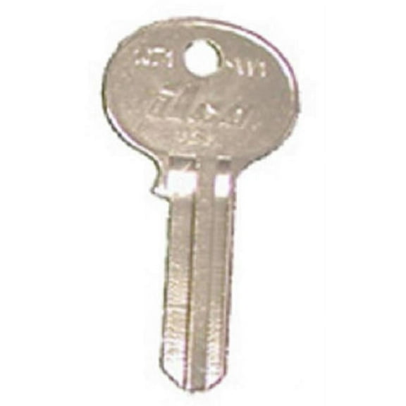 Kaba Ilco Corp. Wilson Nickel Plated Cam Lock Key 1071 - Nickel Finish - 10 Pack