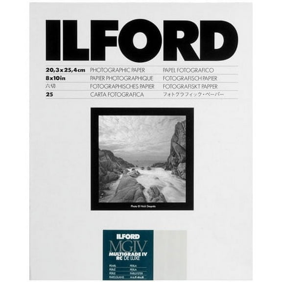 ILFORD Multigrade IV Resin Coated RC Deluxe 8" x 10" Paper (25 Sheets - Pearl)
