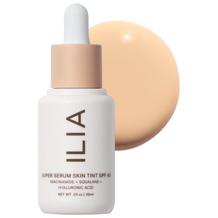 ILIA Beauty Super Serum Skin Tint Foundation SPF 40 - ST3 Balos, 1 oz Foundation
