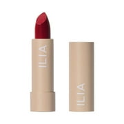 ILIA - Color Block Lipstick  Non-Toxic, Vegan, Cruelty-Free, Clean Makeup True Red Real Red With Cool Undertones