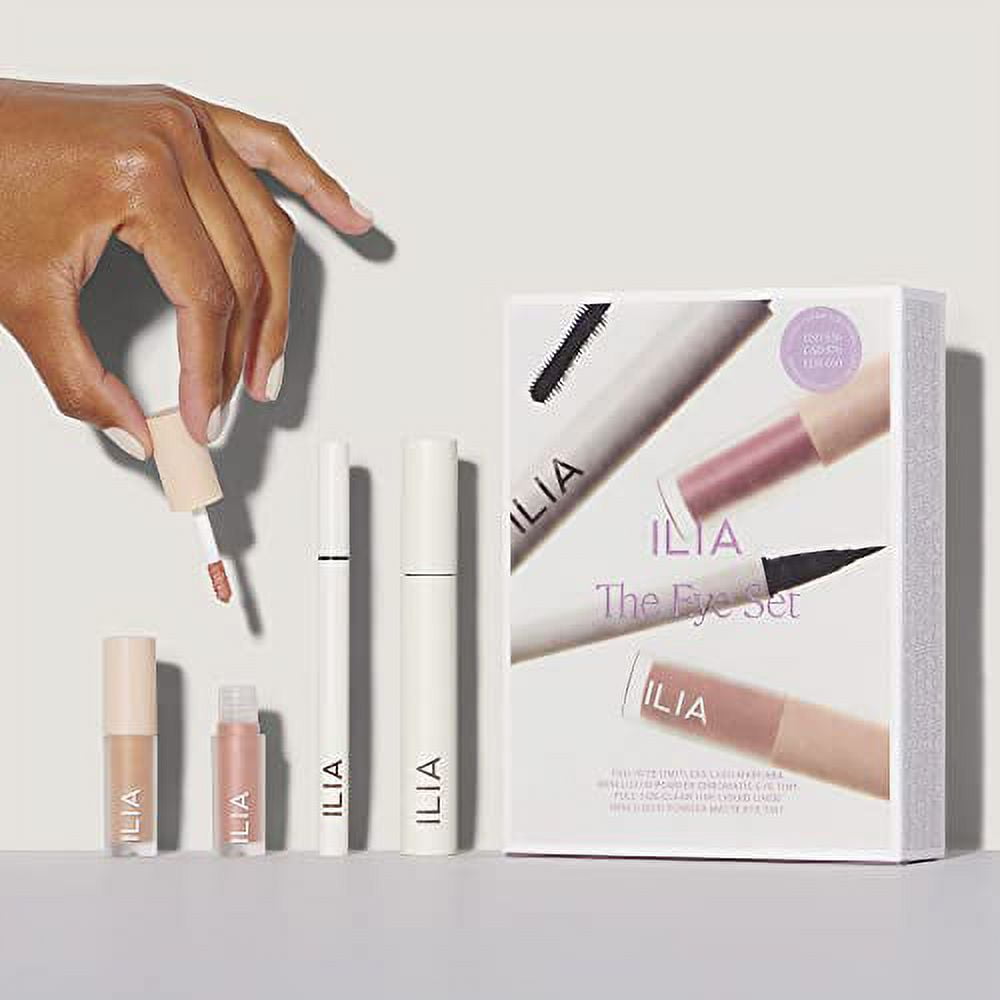 ILIA The Eye Set Limited Edition 4 Piece Clean Beauty Gift Set NonToxic, Vegan, Cruelty