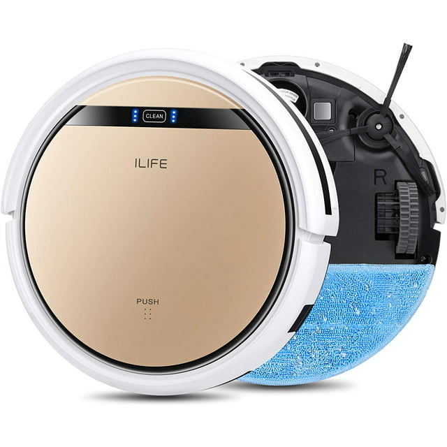 ILIFE V5s Pro-W, Robot Vacuum and Mop 2 in 1, with Water Tank, Self Charging, Tangle Free for Pet Hair