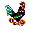 ILJNDTGBE Beautiful Rooster Metal Large Sized Garden Stake Home Hanging