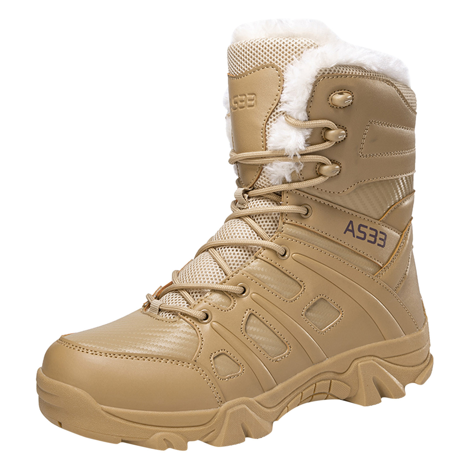 ILJNDTGBE Mens Snow Boots Hiking Shoes Men Snow Boots Winter Boots