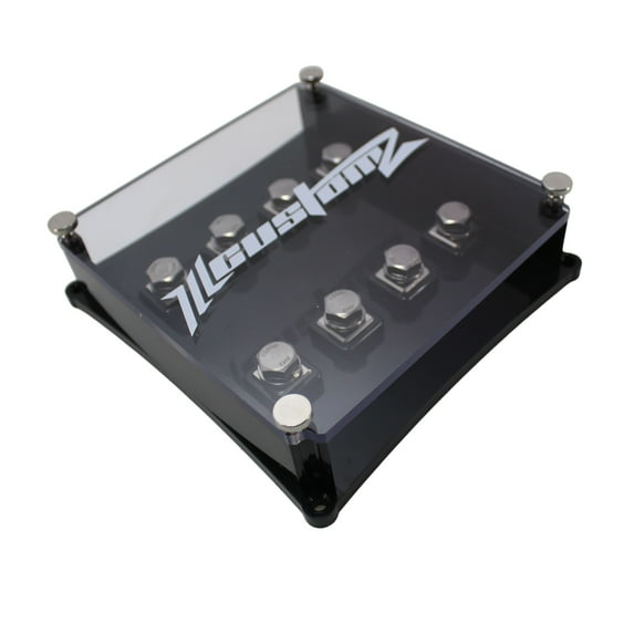 ILL Customz Lug Style Multi ANL Fuse Holder Distribution Blocks (4 / 6 / 8) (4 Spot)