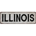 thumbnail image 1 of ILLINOIS Vintage Look Rustic Metal 6x18 Sign City State 206180041157, 1 of 1