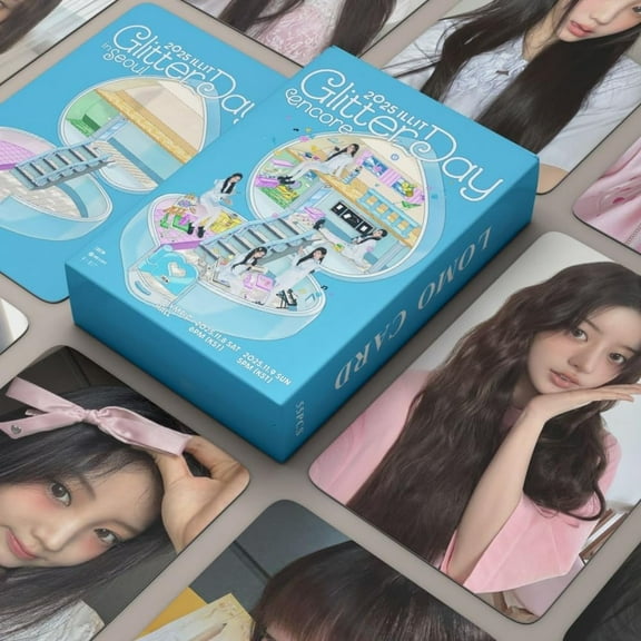 ILLIT 2025 Glitter Day in Seoul Laser Lomo Cards - 55PCS Photocards Set for ILLIT Fandom