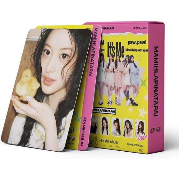 ILLIT 4th Mini Album MAMIHLAPINATAPAI Lomo Card Set - 55PCS HD Kpop Photocards, Collectible Merchandise for MAGO Fans, ILLIT Solo & Group Photo Cards