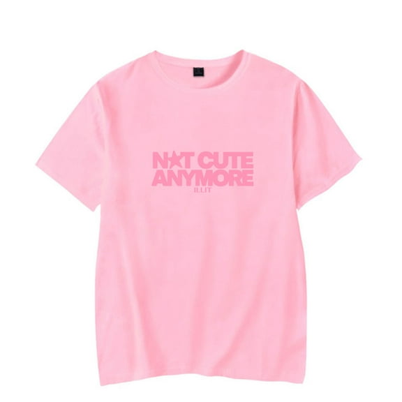 ILLIT Not cute anymore  tshirt music fans tee crewneck short sleeve tshirt men/women kpop  tops