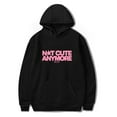 thumbnail image 1 of ILLIT merch Not cute anymore Hooded Drawstring Pocket Sweatshirt Men/women  fashion  Pullover, 1 of 7