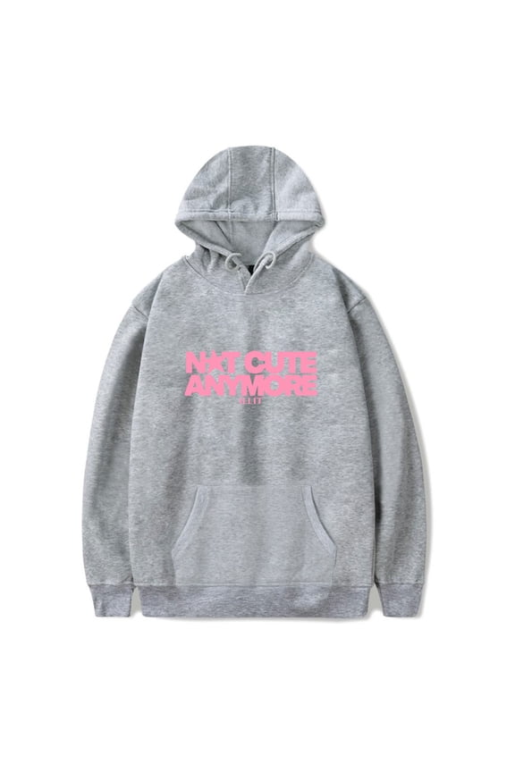 ILLIT merch Not cute anymore Hooded Drawstring Pocket Sweatshirt Men/women fashion Pullover