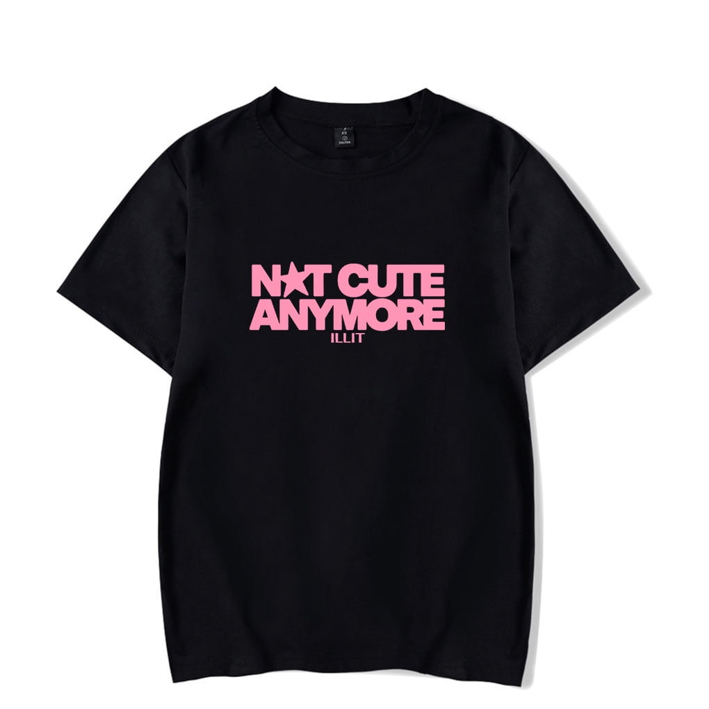 ILLIT merch Not cute anymore tshirt crewneck short sleeve tshirt