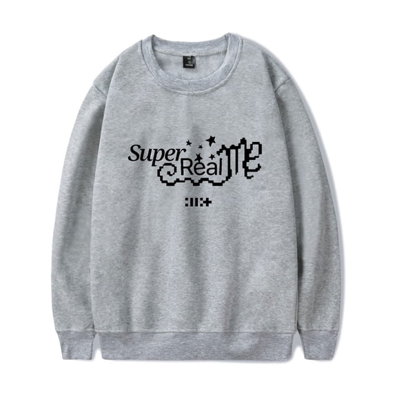 ILLIT merch Super Real Me sweatshirt crewneck long sleeve sweatshirt men/women fashion pullover
