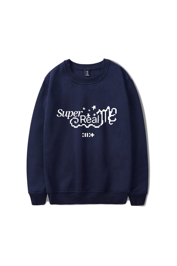 ILLIT merch Super Real Me sweatshirt crewneck long sleeve sweatshirt men/women fashion pullover