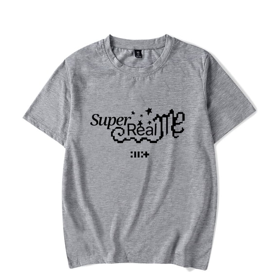 ILLIT merch T-shirts Super Real Me shirt crewneck short sleeve tshirt men/women kpop tops