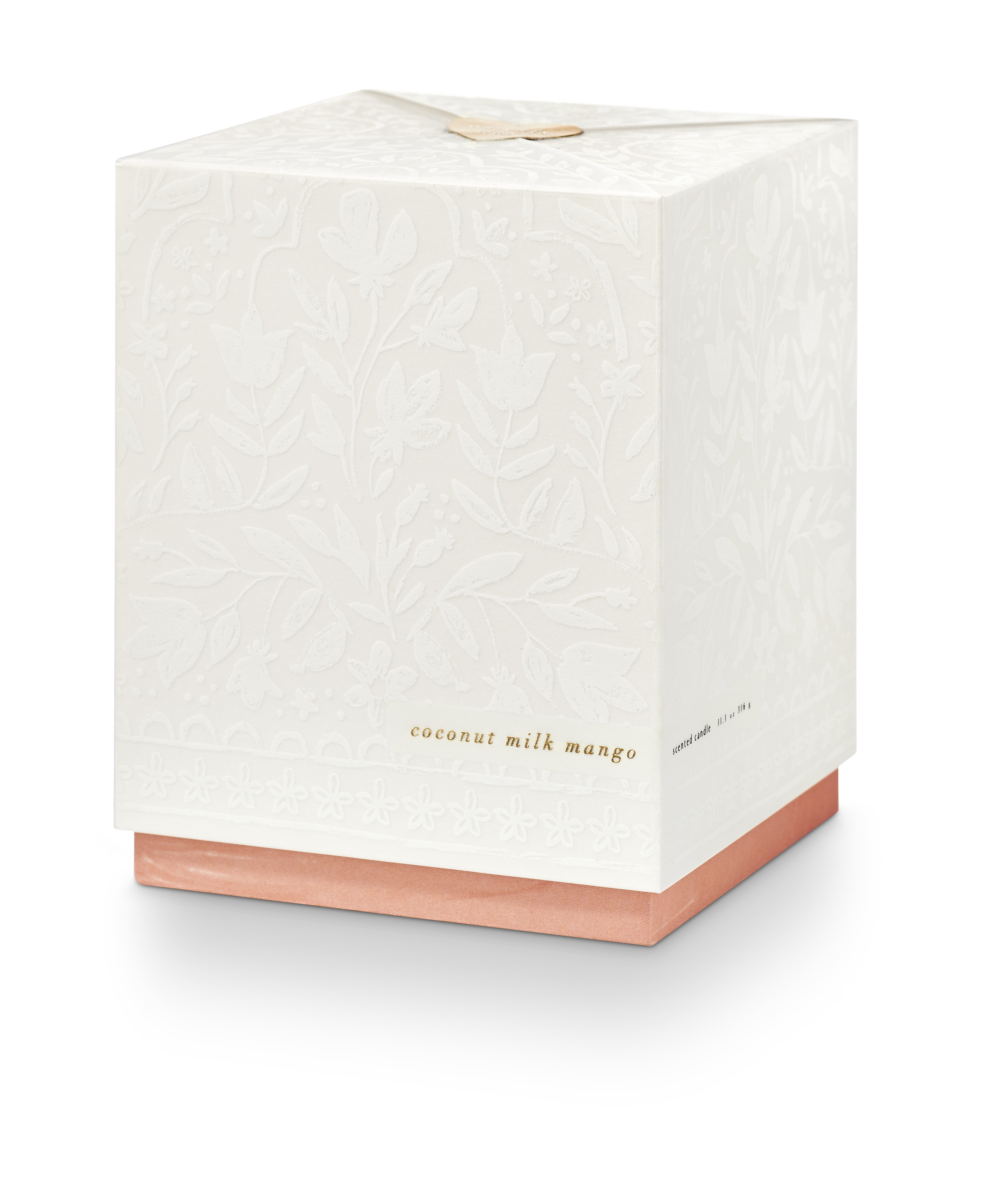 White Coconut Milk Mango Scented Bridal Candle
