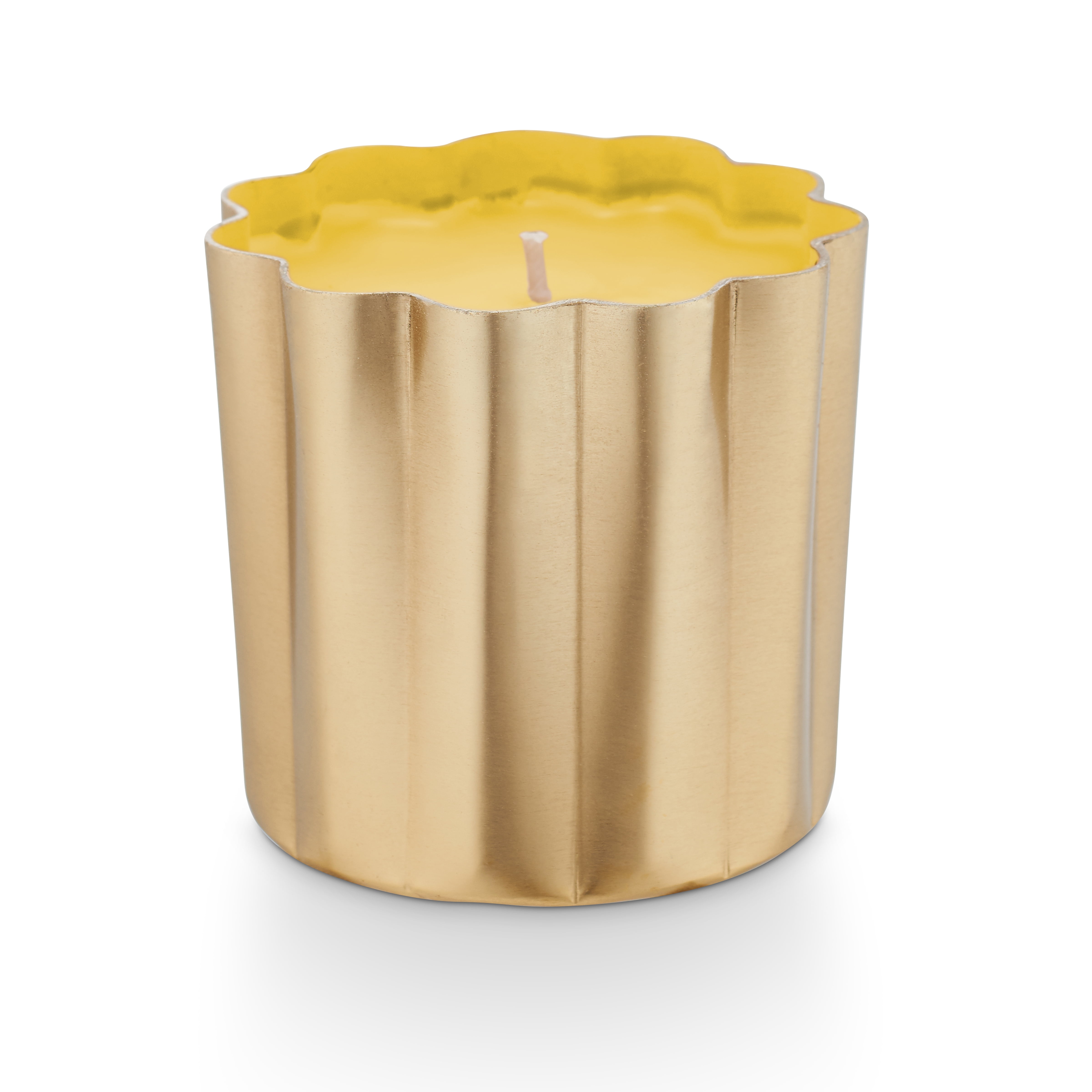 Golden Honeysuckle Scented Soy Candle in Gold Jar