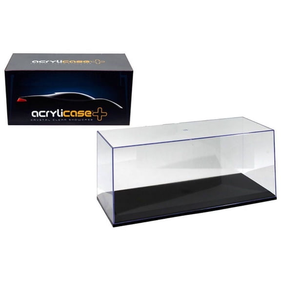 ILLUMIBOX ACRYLI CLEAR DISPLAY SHOW CASE 11" BLACK BASE FOR 1:24 MODEL MJ10004
