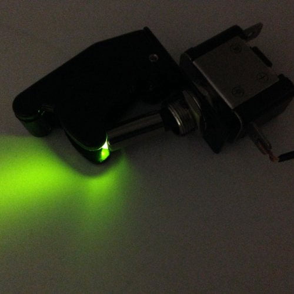 ILLUMINATED TOGGLE SWITCH ON/OFF 25 AMP 12VDC COLOR WITH POSITION COVER ...