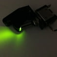 thumbnail image 1 of ILLUMINATED TOGGLE SWITCH ON/OFF 25 AMP 12VDC COLOR WITH POSITION COVER (LED GREEN, TRANSPARENT BLUE COVER), 1 of 1