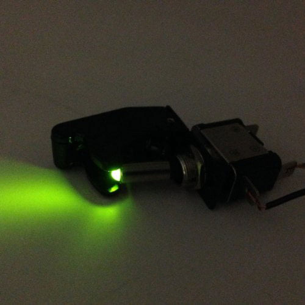 ILLUMINATED TOGGLE SWITCH ON/OFF 25 AMP 12VDC COLOR WITH POSITION COVER ...