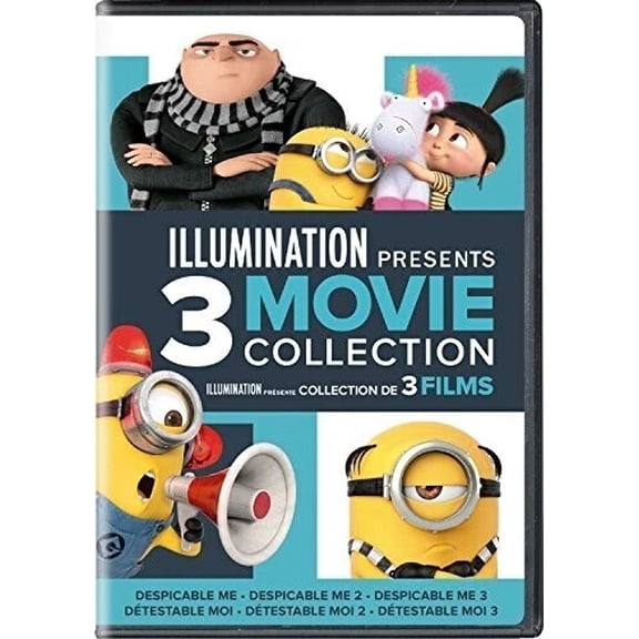 Illumination Presents: Despicable Me 1 2 & 3 (DVD), Universal Import, Animation