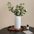 thumbnail image 1 of ILLUVA 10" Floral White Ceramic Vase, 1 of 6